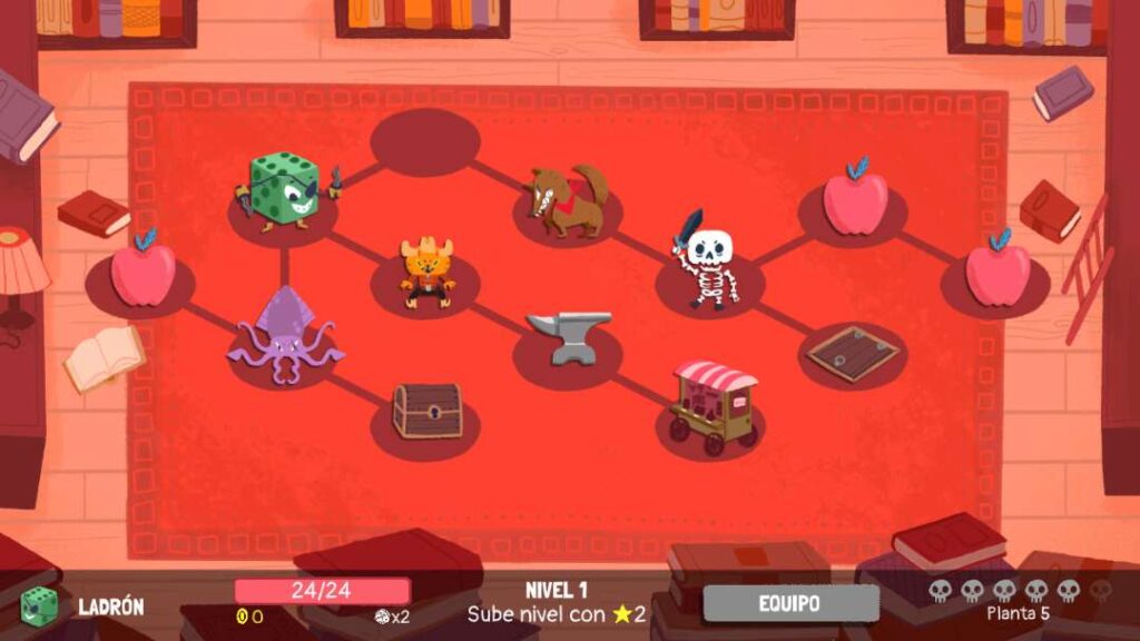 Dicey Dungeons Map