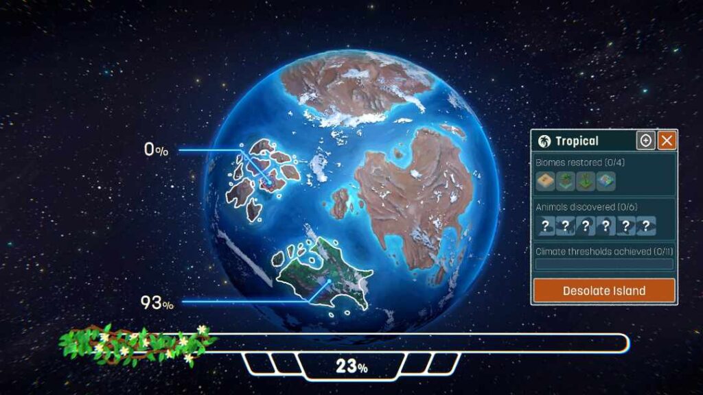 Terra Nil World Map