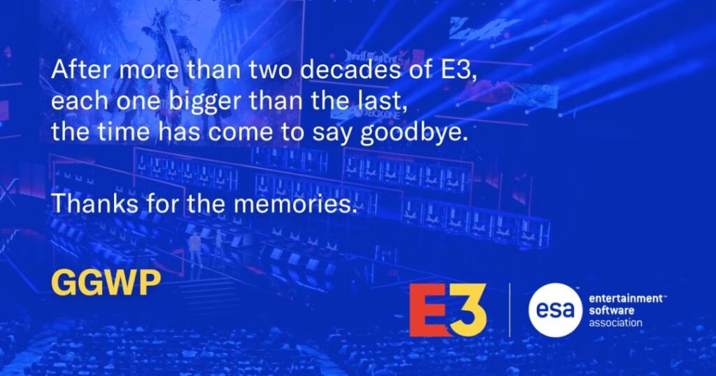 La E3 está oficialmente muerta comunicado